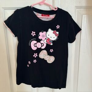 Hello Kitty then black girls t-shirt size medium US 8-10